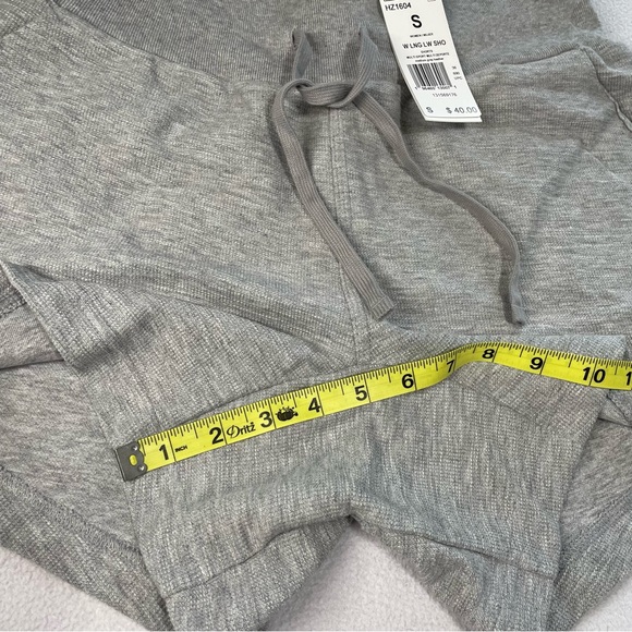 Adidas Lounge Terry Loop Shorts Medium Grey Heather - Picture 7 of 10